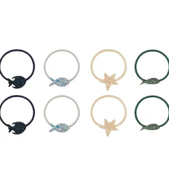 Mimi & Lula Hårelastikker>Hårelastikker - 8-pak - Little Fish Under the Sea