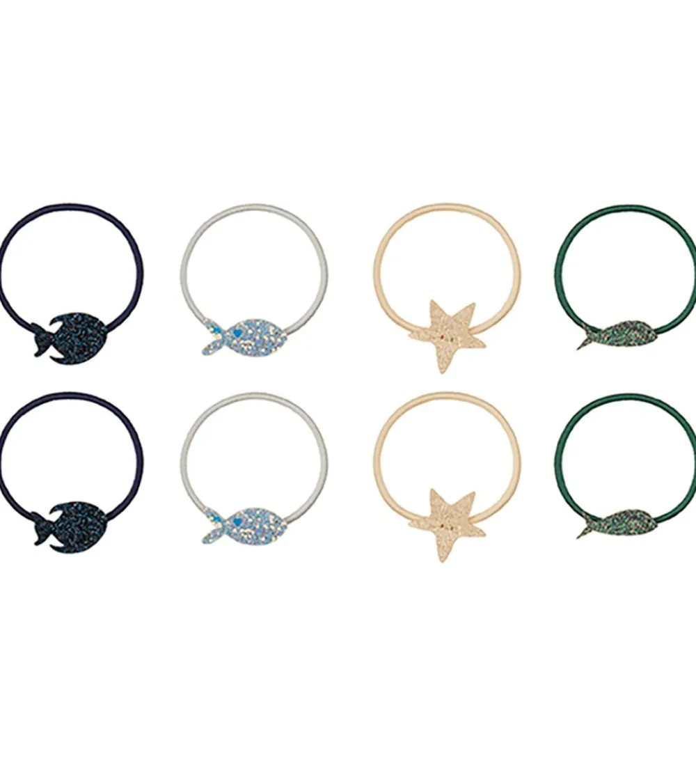 Mimi & Lula Hårelastikker>Hårelastikker - 8-pak - Little Fish Under the Sea