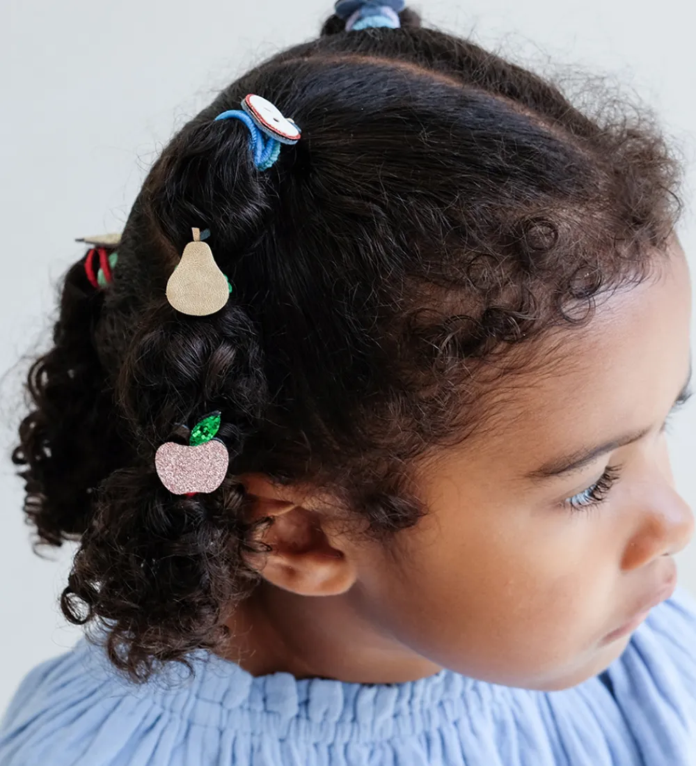 Mimi & Lula Hårpynt|Hårelastikker>Hårelastikker - 8-pak - Mini Fruity Mushroom Village