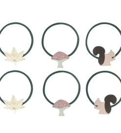 Mimi & Lula Hårelastikker|Hårelastikker - 6 stk - Woodland Chestnut