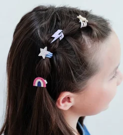 Mimi & Lula Hårelastikker>Hårelastikker - 8-pak - Mini Rainbow Dancing Queen