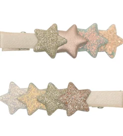 Mimi & Lula Hårspænder|Hårpynt|Hårklips - 2-pak - 5 cm - Layered Star Shimmer Encha