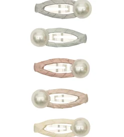 Mimi & Lula Hårspænder|Hårpynt>Hårspænder - 5-pak - 4 cm - Mini Pearly Enchanted