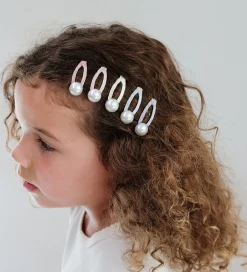 Mimi & Lula Hårspænder|Hårpynt>Hårspænder - 5-pak - 4 cm - Mini Pearly Enchanted
