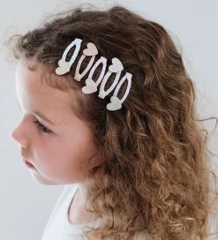 Mimi & Lula Hårspænder|Hårpynt|Hårspænder - 5-pak - 4 cm - Mini Heart Shimmer Encha