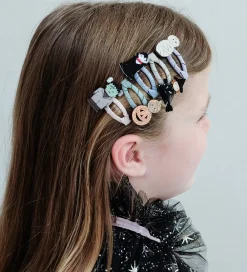 Mimi & Lula Halloween|Hårspænder>Hårspænder - 5-pak - 4 cm - Mini Monster