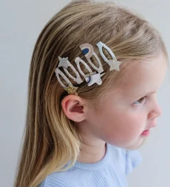 Mimi & Lula Hårspænder|Hårpynt>Hårspænder - 5-pak - 4 cm - Mini Unicorn Celeste