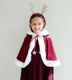 Mimi & Lula Udklædningstøj>Kappe - Mrs Claus - Rød m. Hvid