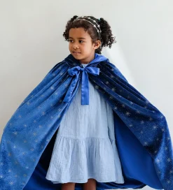 Mimi & Lula Udklædningstøj>Kappe m. Hætte - Blå Isdronning