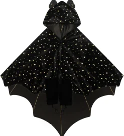 Mimi & Lula Udklædningstøj>Kappe m. Hætte - Black Bat Halloween