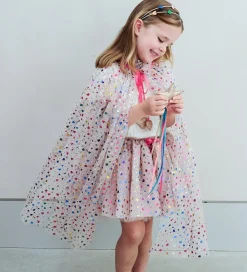 Mimi & Lula Udklædningstøj|Tylskørt - Beige Rainbow Hearts