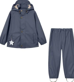 Børn Mini A Ture Regntøj|Regntøj - PU - MatReinar - Ombre Blue