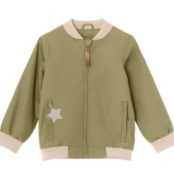 Børn Mini A Ture Sommerjakker>Sommerjakke - Villum Bomber - Aloe Green