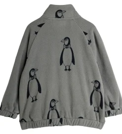 Børn Mini Rodini Fleece|Fleecejakke - Penguin - Grå