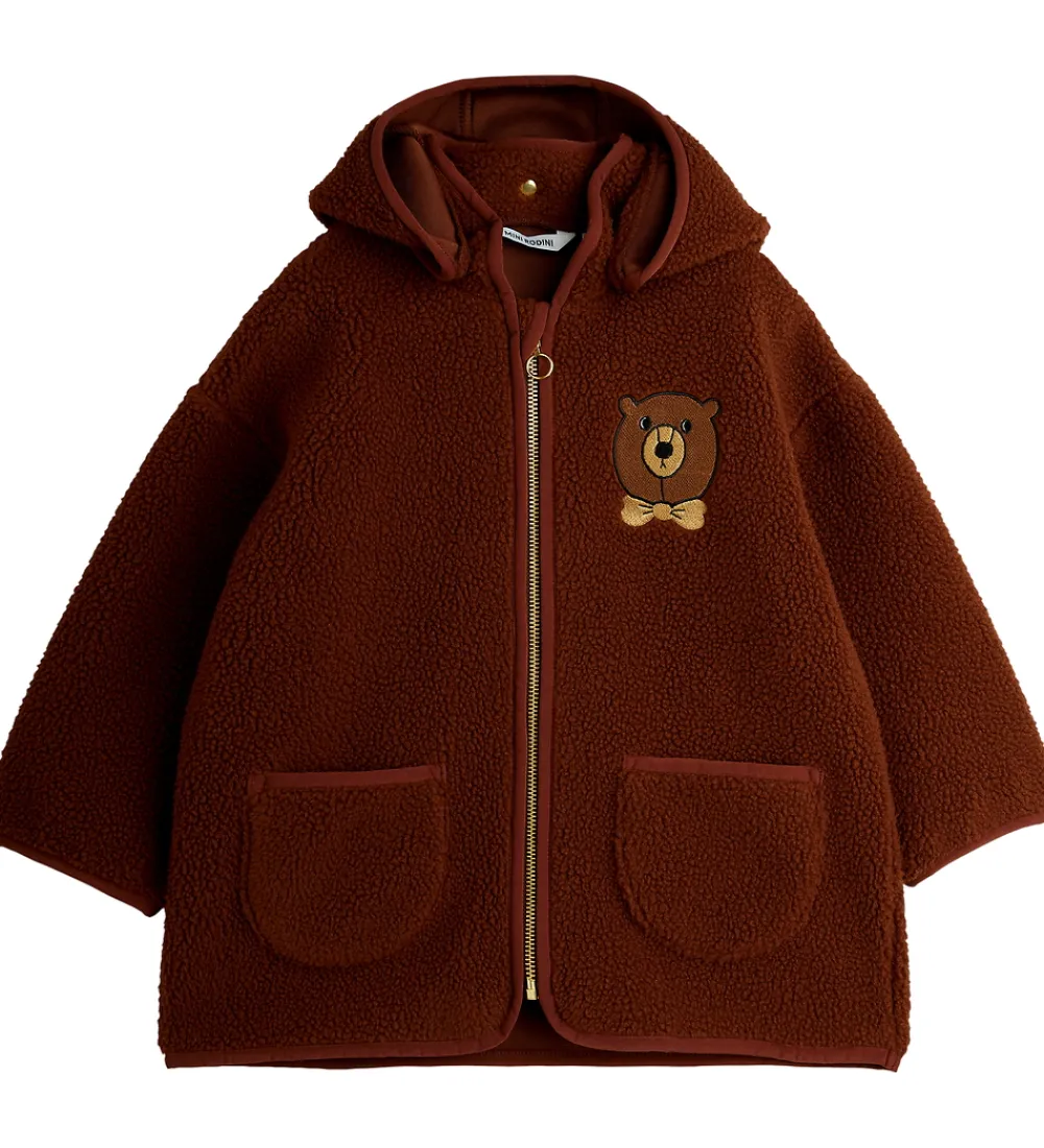 Børn Mini Rodini Fleece>Fleecejakke - Bear - Brun