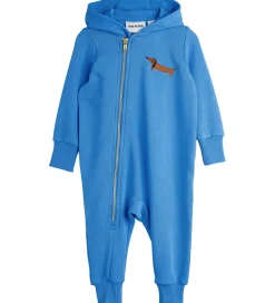 Børn Mini Rodini Heldragter>Heldragt - Dog - Baby Onesie - Blå