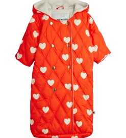 Mini Rodini Sovetid|Køreposer|Kørepose - Quilted - Hearts - 80 cm - Rød