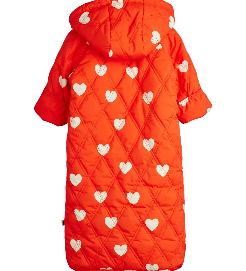 Mini Rodini Sovetid|Køreposer|Kørepose - Quilted - Hearts - 80 cm - Rød