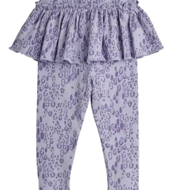 Børn Mini Rodini Leggings>Leggings - Leopard - AOP - Purple