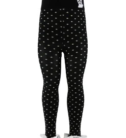 Børn Mini Rodini Leggings>Leggings - Polka Dot Lace - Sort