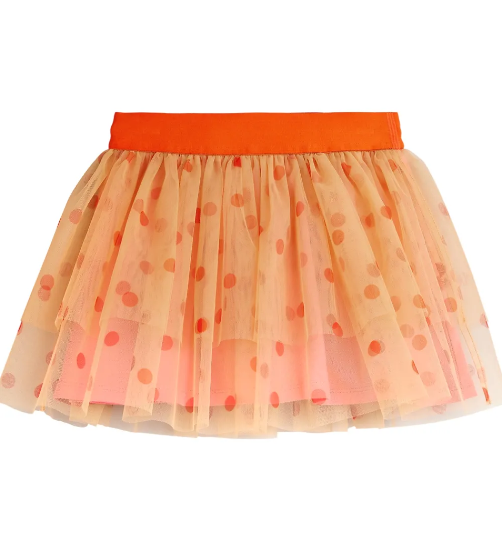 Børn Mini Rodini Nederdele>Nederdel - Tyl - Pink m. Prikker