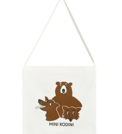 Mini Rodini Shoppers>Shopper - Camp Rodini - Offwhite m. Vilde dyr