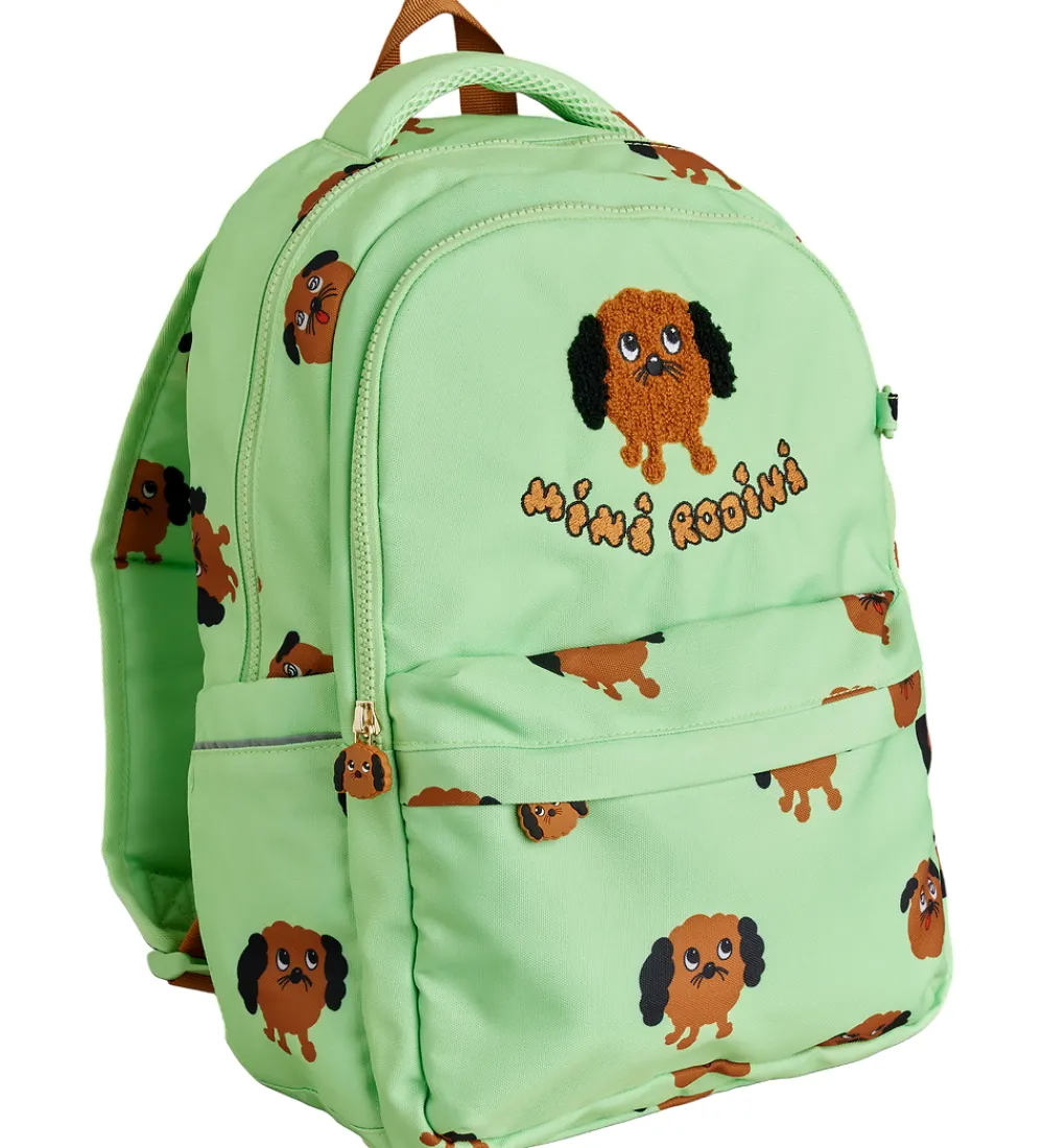 Mini Rodini Skoletasker|Skole|Skoletaske - Doggies - Grøn