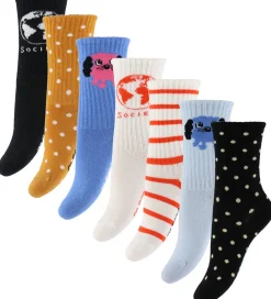 Børn Mini Rodini Strømper|Strømper - 7-pak - Doggie - Multi
