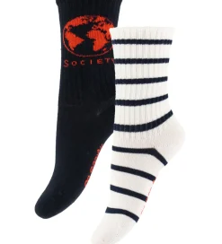 Børn Mini Rodini Strømper|Strømper - 2-pak - Society - Blå