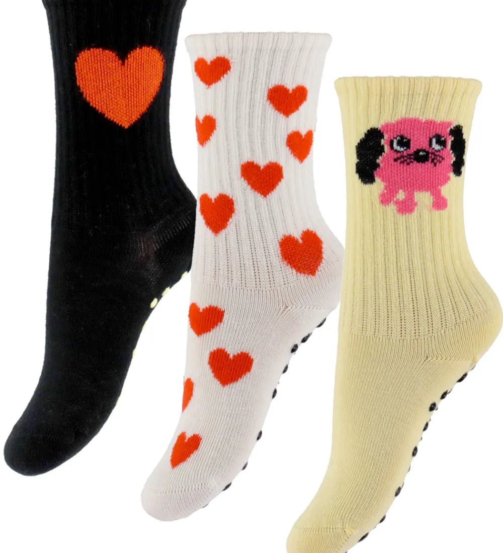 Børn Mini Rodini Strømper|Strømper - 3-pak - Doggie - Multi