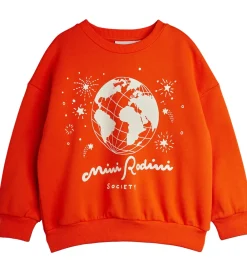 Børn Mini Rodini Sweatshirts>Sweatshirt - Society - Rød