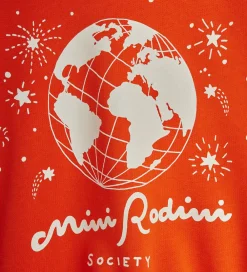 Børn Mini Rodini Sweatshirts>Sweatshirt - Society - Rød