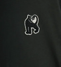 Børn Mini Rodini T-Shirts|T-shirt - Panther patch - Sort