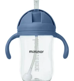Mininor Kop Og Tudekop>Kop m. Sugerør - Tritan - 330ml - Blåhval