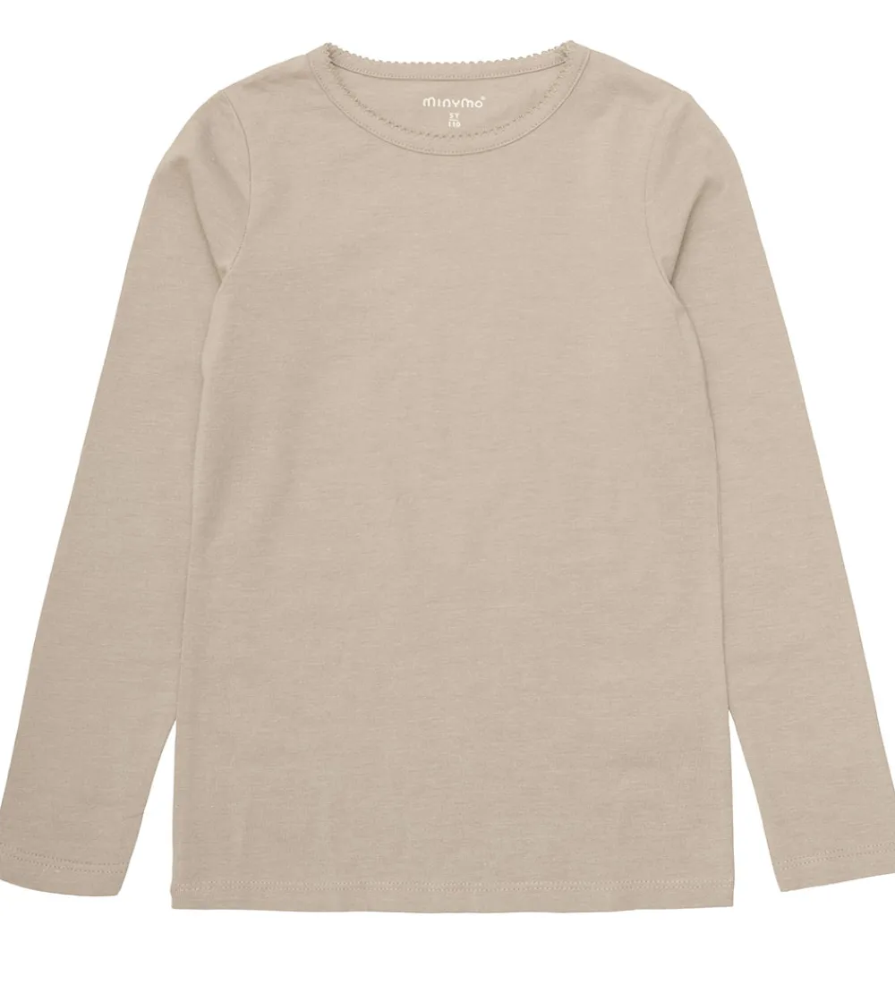 Børn Minymo Basis>Bluser - 2-pak - Elderberry/Rainy Day