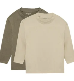 Børn Minymo Basis>Bluser - 2-pak - Loose Fit - Vetiver