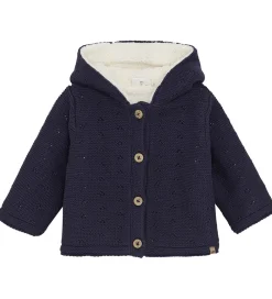 Børn Minymo Cardigans|Cardigan m. Teddy - Parisian Night