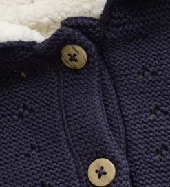 Børn Minymo Cardigans|Cardigan m. Teddy - Parisian Night