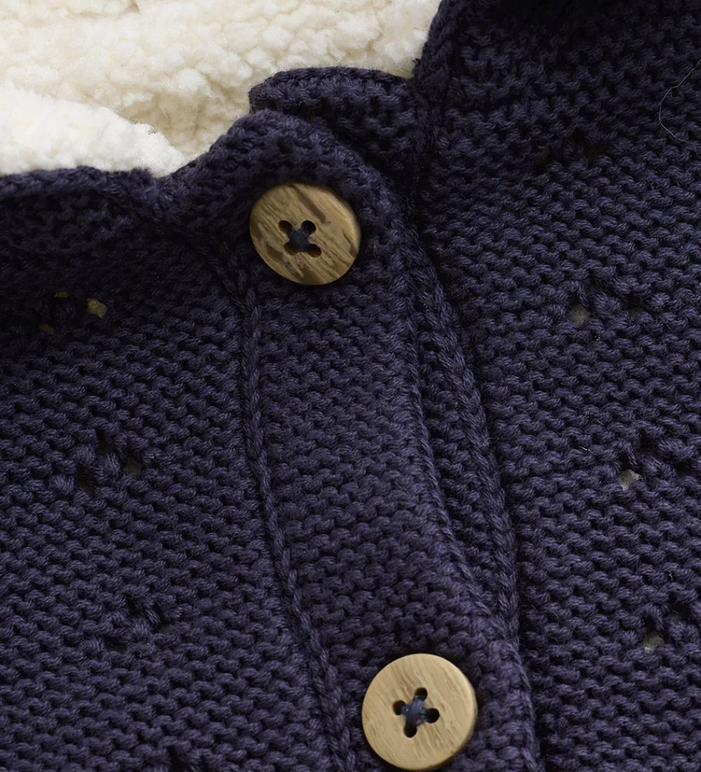 Børn Minymo Cardigans|Cardigan m. Teddy - Parisian Night