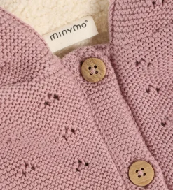 Børn Minymo Cardigans>Cardigan m. Teddy - Woodrose