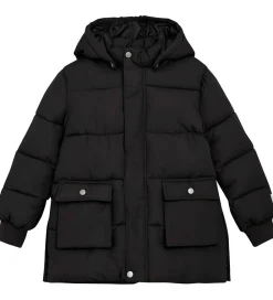 Børn Minymo Overgangsjakker|Dunjakker Og Dynejakker|Dynejakke - Lang - Sort