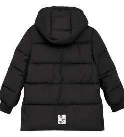 Børn Minymo Overgangsjakker|Dunjakker Og Dynejakker|Dynejakke - Lang - Sort