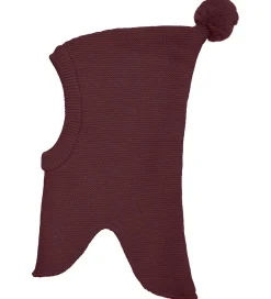 Børn Minymo Elefanthuer|Elefanthue - 2-lag - Uld/Polyakryl - Catawba Grape