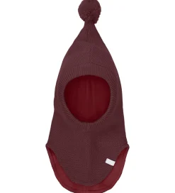 Børn Minymo Elefanthuer|Elefanthue - 2-lag - Uld/Polyakryl - Catawba Grape