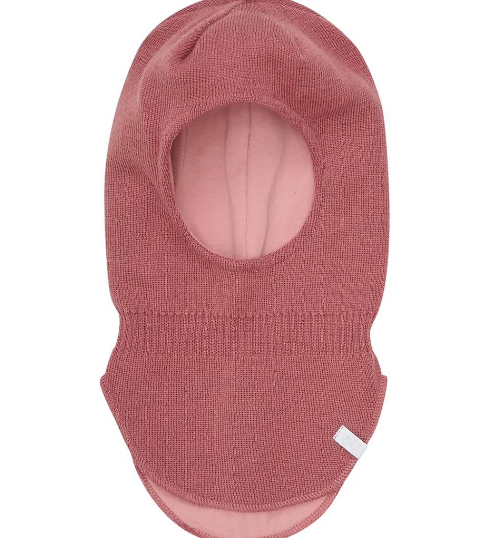 Børn Minymo Elefanthuer>Elefanthue - Uld/Akryl - 2-Lags - Withered Rose