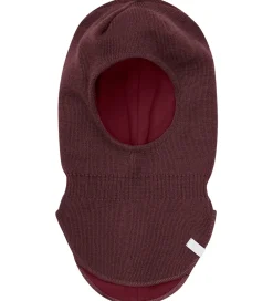 Børn Minymo Elefanthuer>Elefanthue - Uld/Akryl - 2-Lags - Catawba Grape