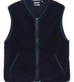 Børn Minymo Veste|Fleecevest - Teddy - Parisian Night