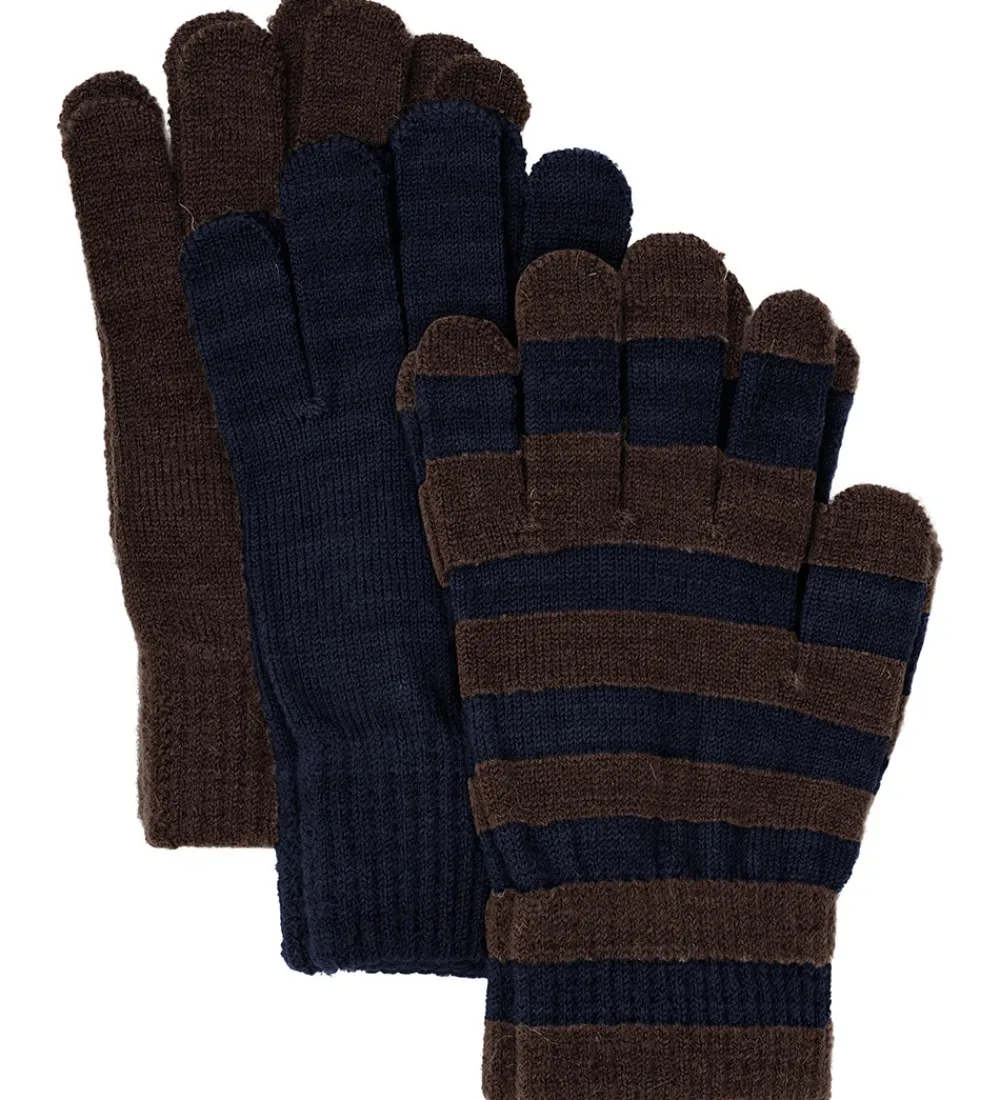 Børn Minymo Handsker Og Luffer|Handsker - 3-pak - Uld - Parisian Night