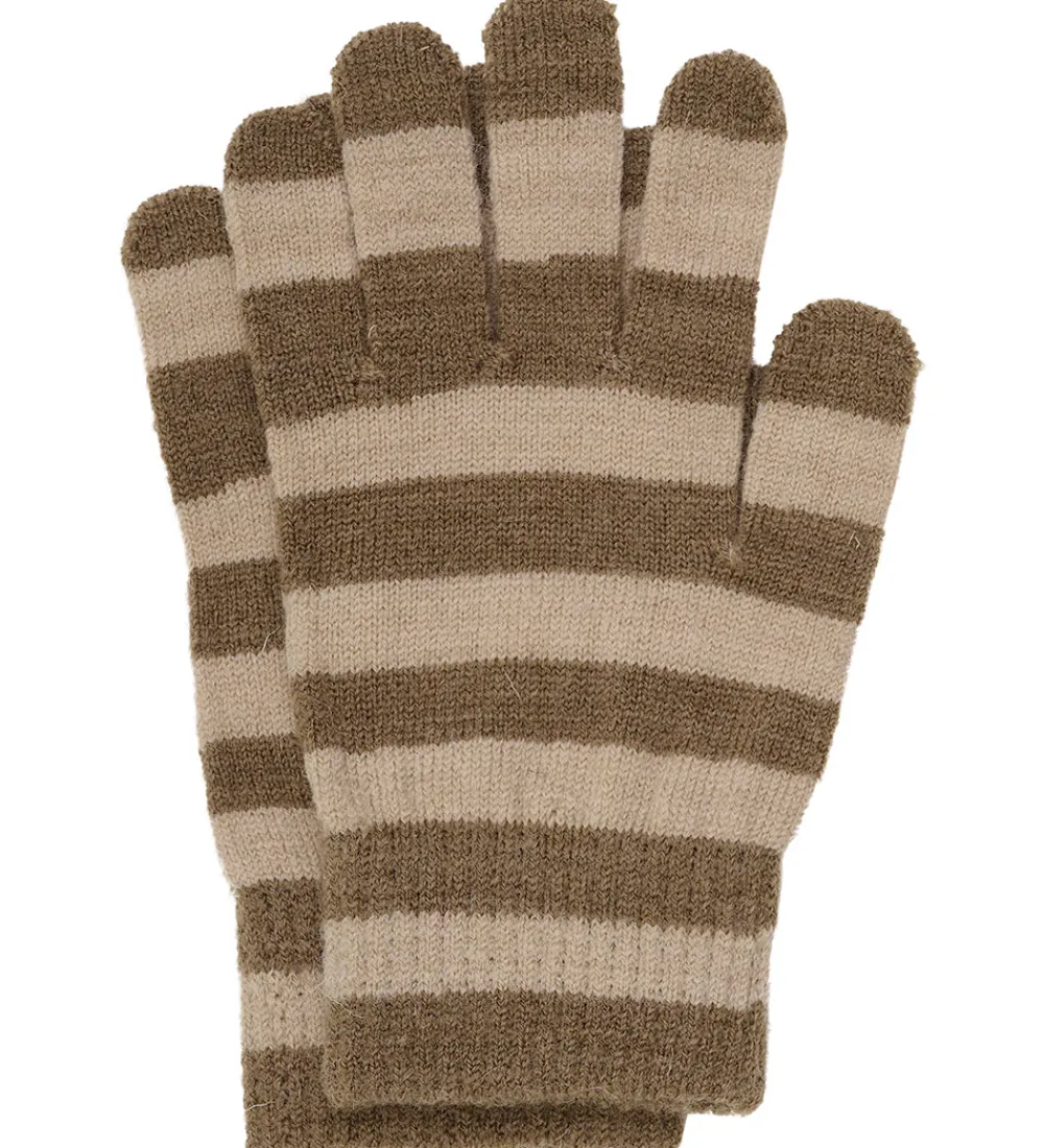 Børn Minymo Handsker Og Luffer>Handsker - 3-pak - Uld - Caribou