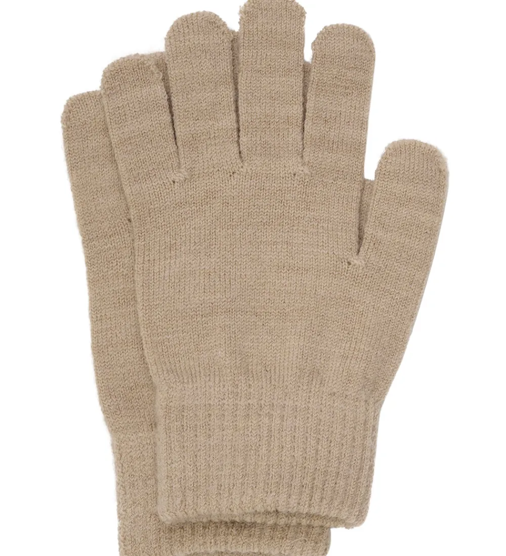 Børn Minymo Handsker Og Luffer>Handsker - 3-pak - Uld - Caribou